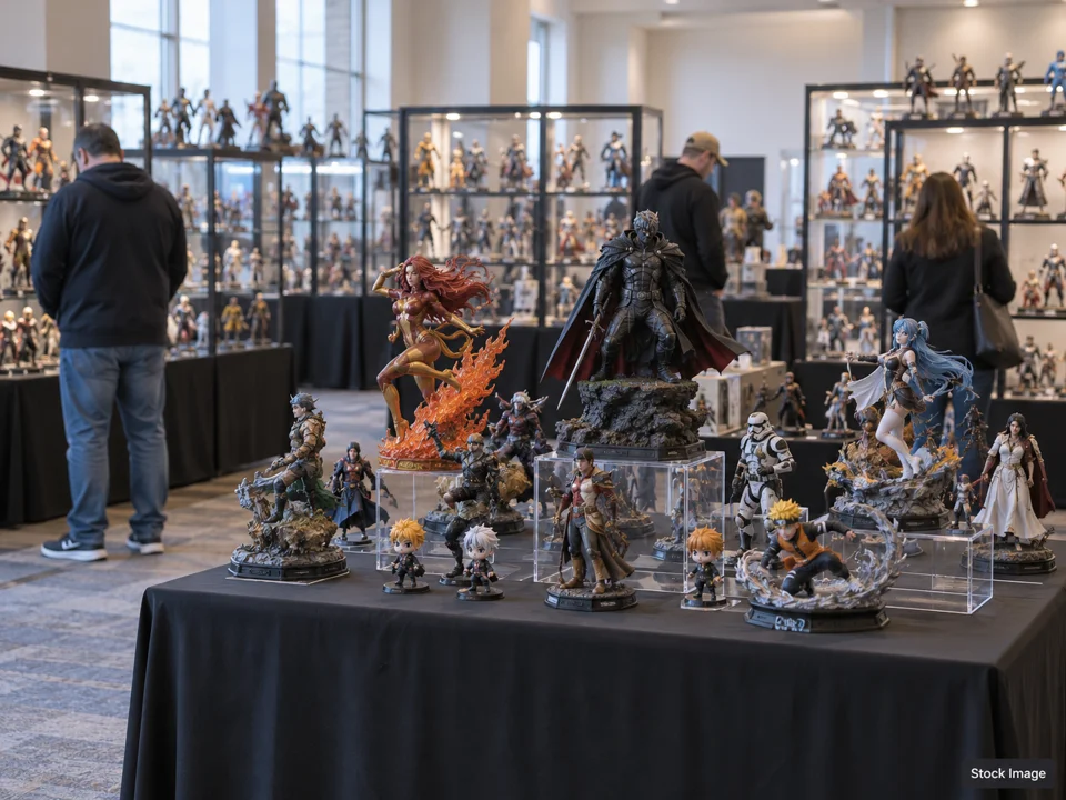 Sports Cards and Collectible Show: Sports Card Shows in Greensburg, Pennsylvania (unbranded collectible figurines scene)