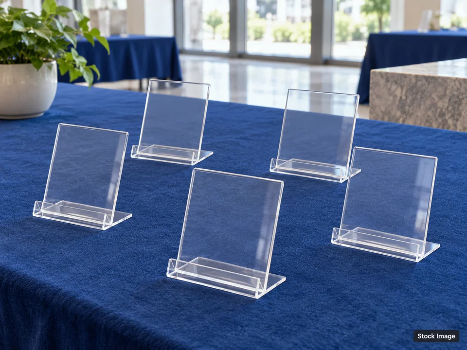 Spotlight Card Show Hawaii: Sports Card Shows in Honolulu, Hawaii (empty clear card stands on felt scene)